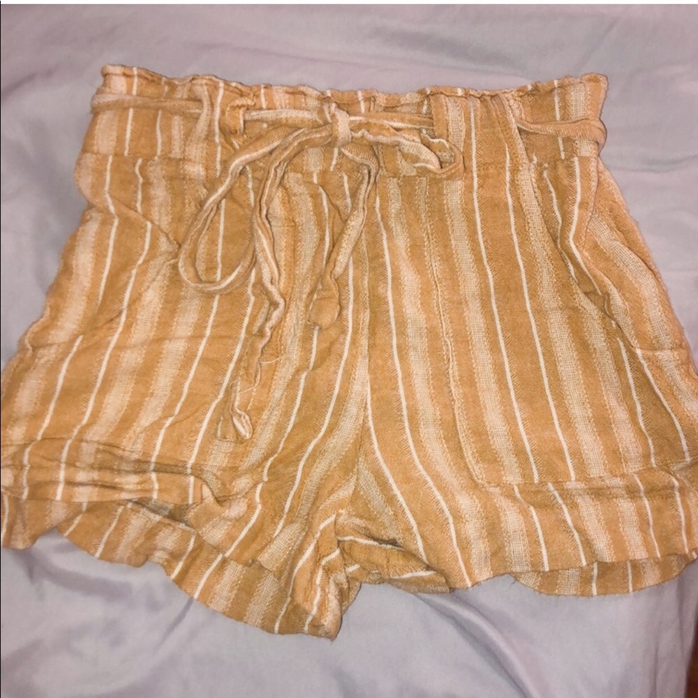 yellow soft shorts